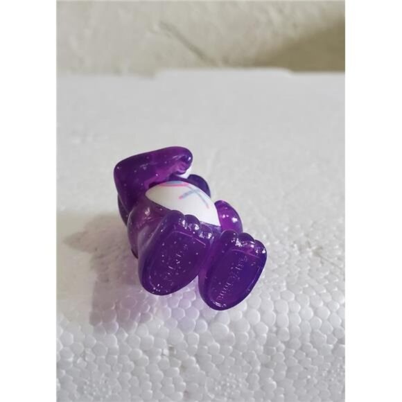 Care Bears Share Bear Series 2 Glitter Edition Collectible Mini Figure Purple 2 - Picture 3 of 6